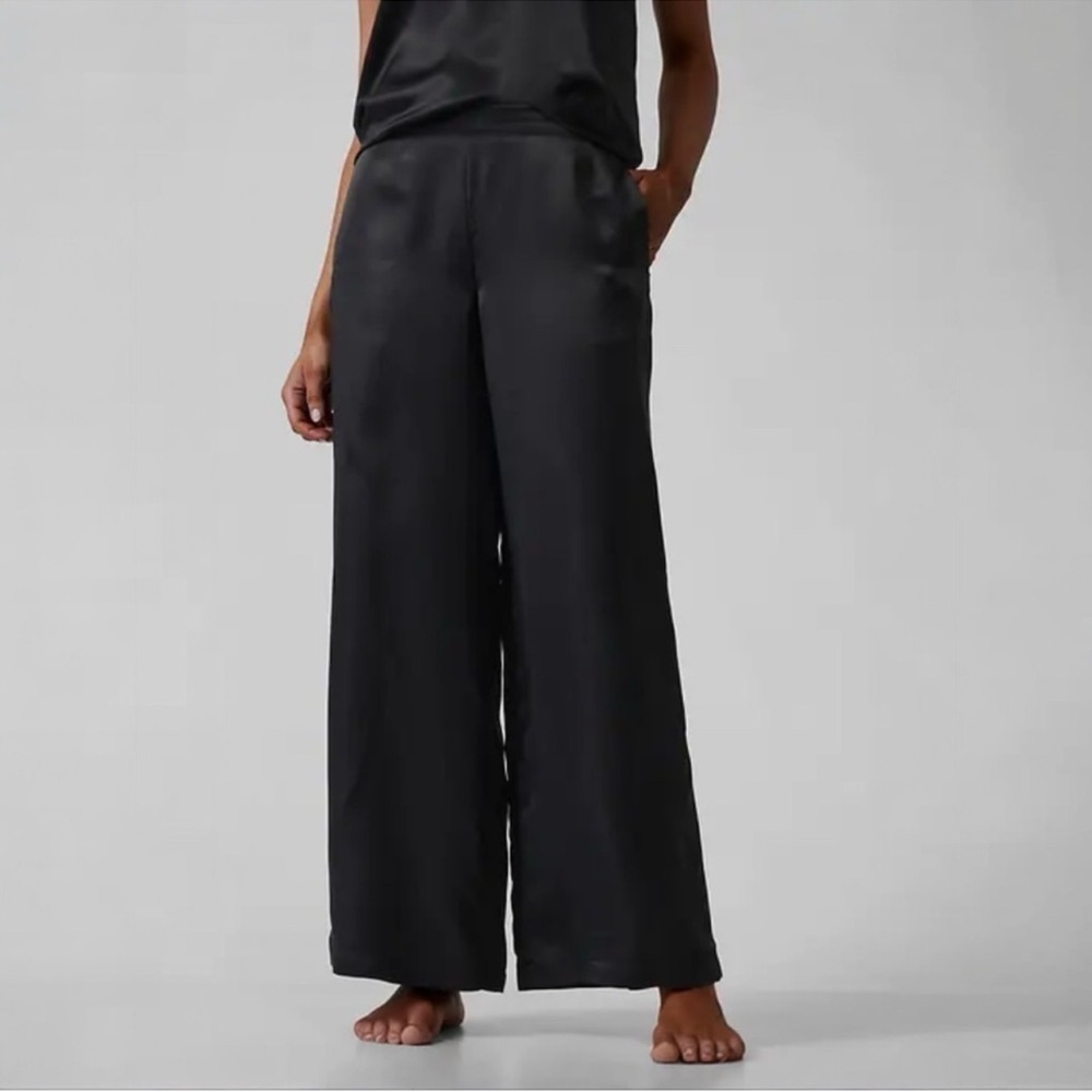 NEW Athleta Calm Cool Pant Black Wide Leg NWOT